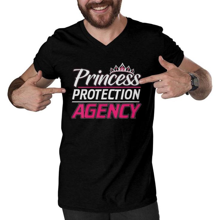 Princess Protection Agency For Fathers And Daughters Men V-Neck Tshirt