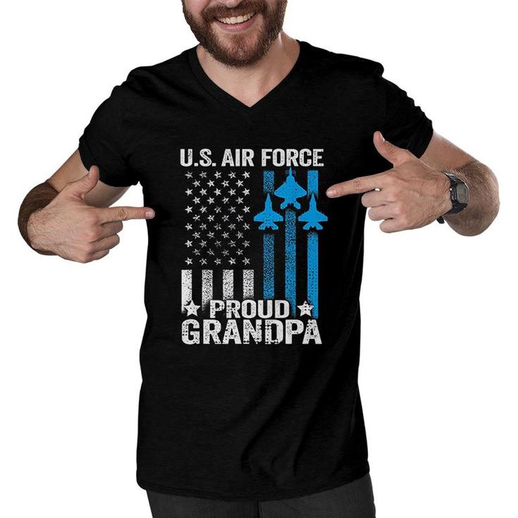 Proud Grandpa Us Air Force Men V-Neck Tshirt