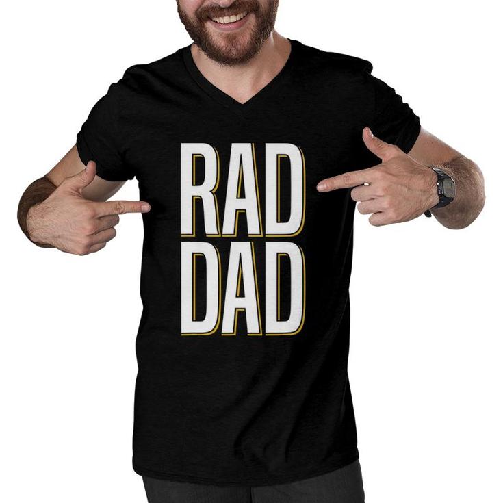 Rad Dad - Father Son Daughter Pair Men V-Neck Tshirt