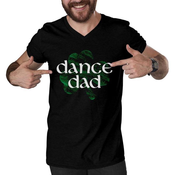 Shamrock Irish Dance Dad Gift Men V-Neck Tshirt