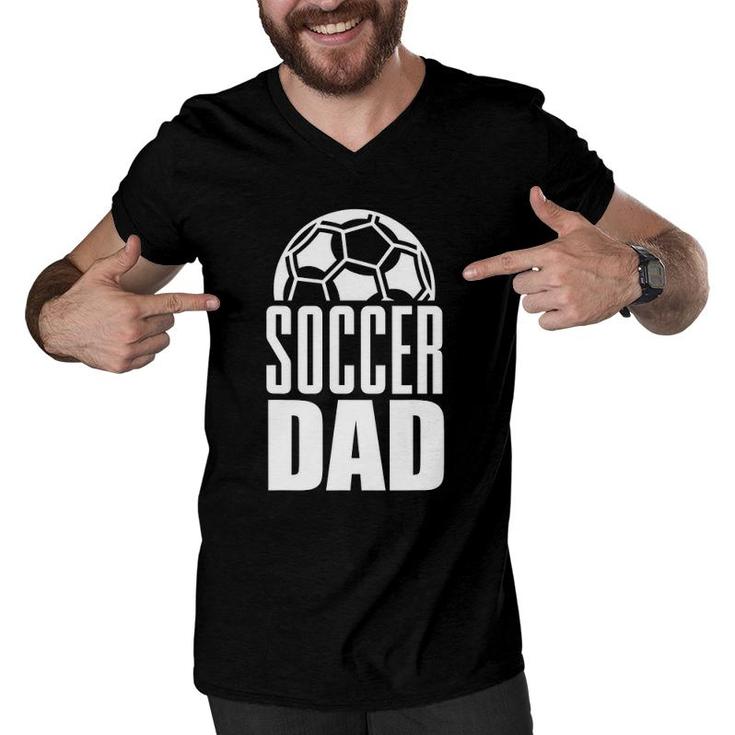 Soccer Dad Player Daddy Father Men V-Neck Tshirt