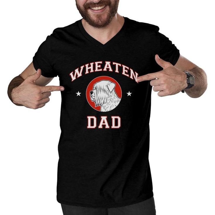 Soft Coated Wheaten Terrier Dad Men V-Neck Tshirt