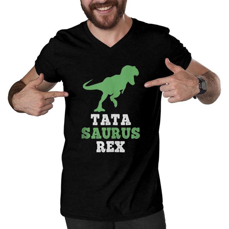 Tata-Saurus Rex Funny Dinosaur Tatasaurus Gift Father's Day Tank Top Men V-Neck Tshirt