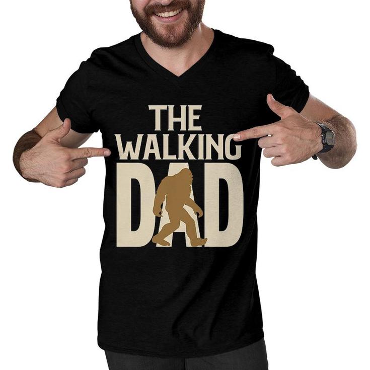 The Walking Bigfoot Dad Men V-Neck Tshirt