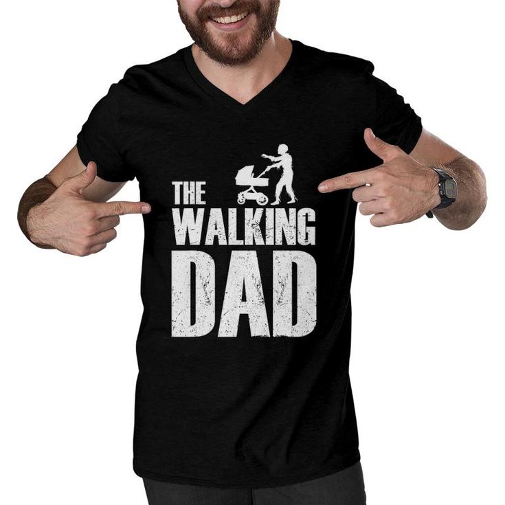 The Walking Dad Funny Father's Day Gift For Funny Dad Men V-Neck Tshirt