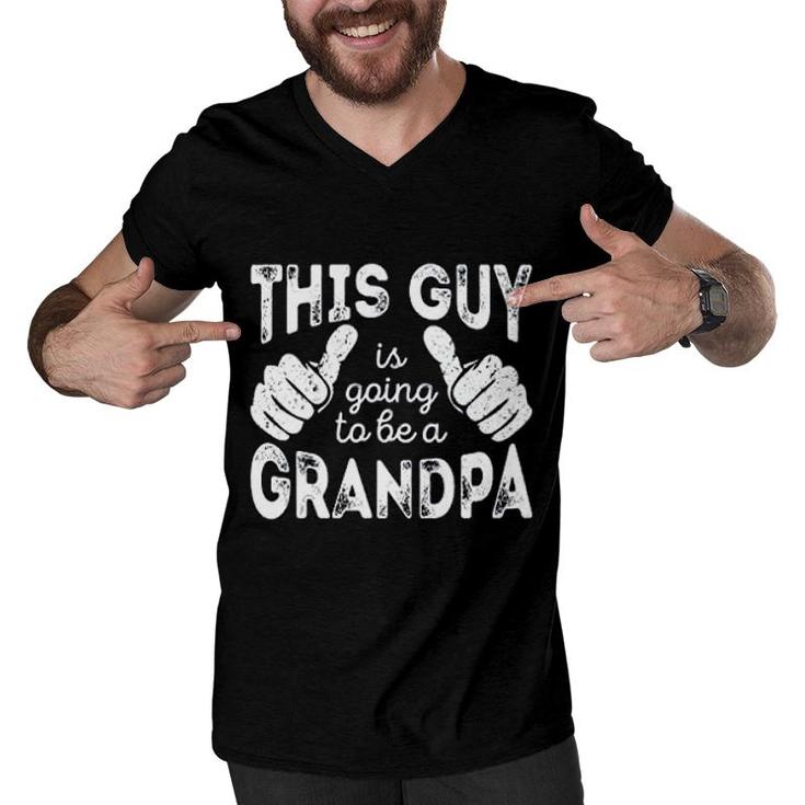 This Guy Is Going To Be A Grandpa Men V-Neck Tshirt