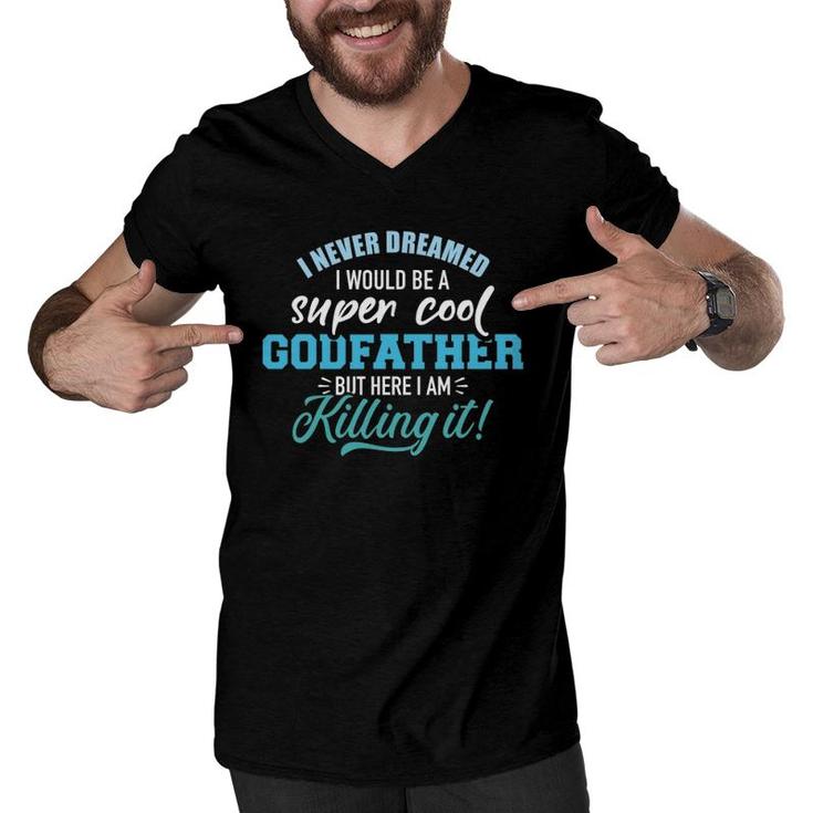 This Is What The World's Greatest Godfather Looks Like  Men V-Neck Tshirt