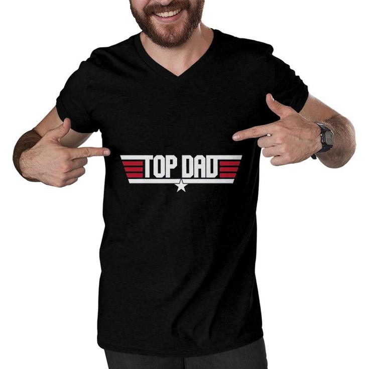 Top Dad Men V-Neck Tshirt