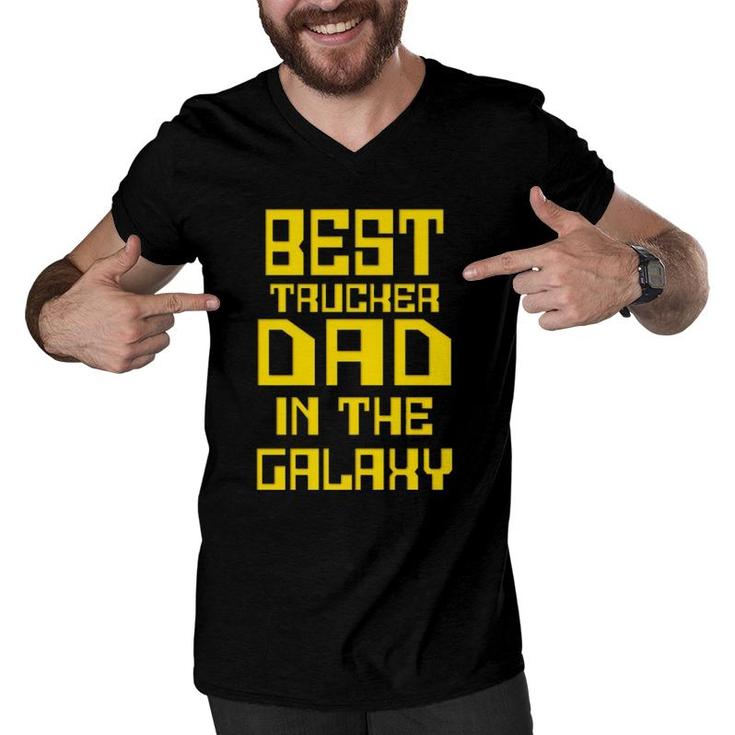Truck Driver Ts Father's Day Gifts Funny Men V-Neck Tshirt
