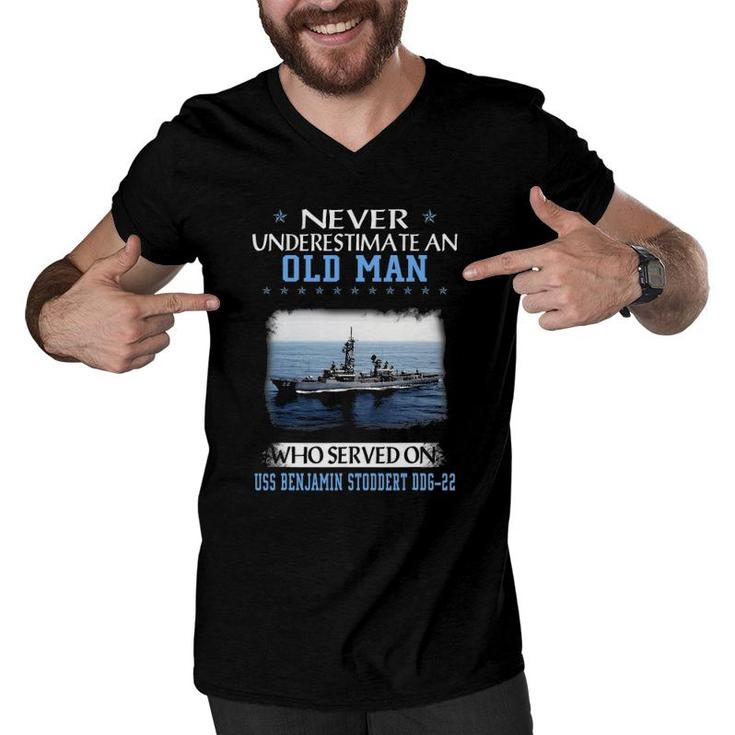 Uss Benjamin Stoddert Ddg 22 Veterans Day Father Day Gift Men V-Neck Tshirt