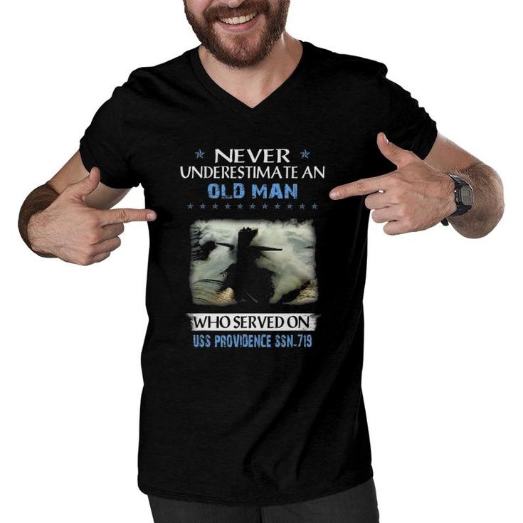 Uss Providence Ssn-719 Submarine Veterans Day Father Day Men V-Neck Tshirt