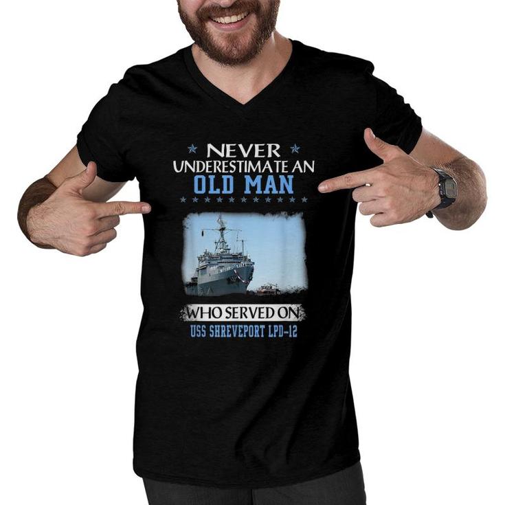 Uss Shreveport Lpd-12 Veterans Day Father Day Men V-Neck Tshirt