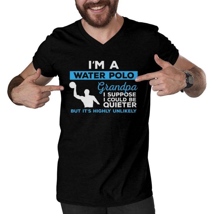 Water Polo Grandpa T Waterpolo  Sport Player Gift Men V-Neck Tshirt