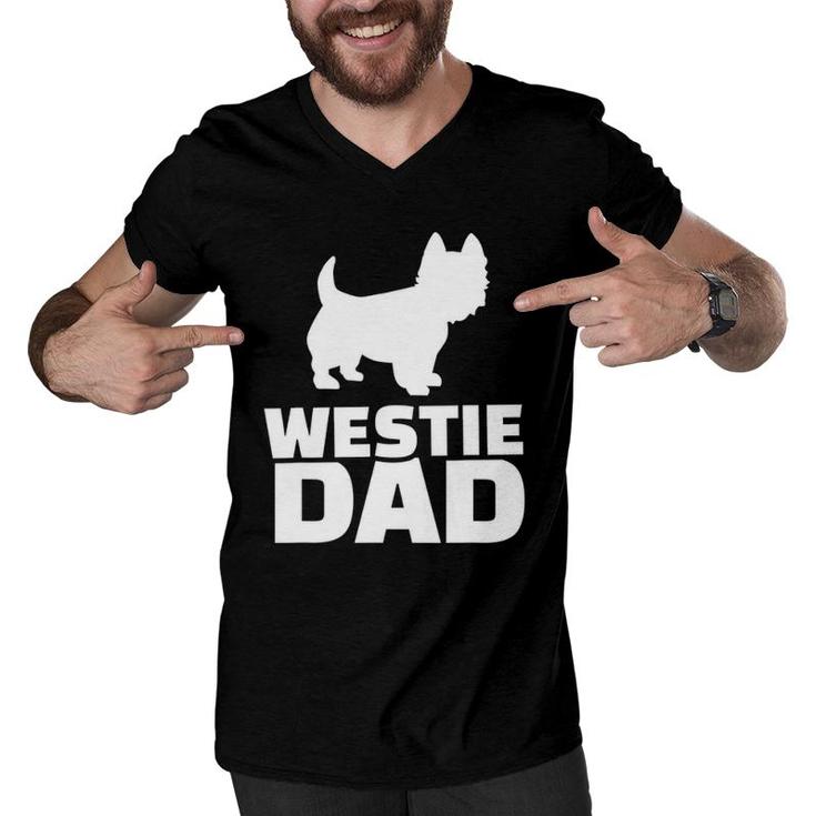 Westie Dad Men Women Gift Men V-Neck Tshirt