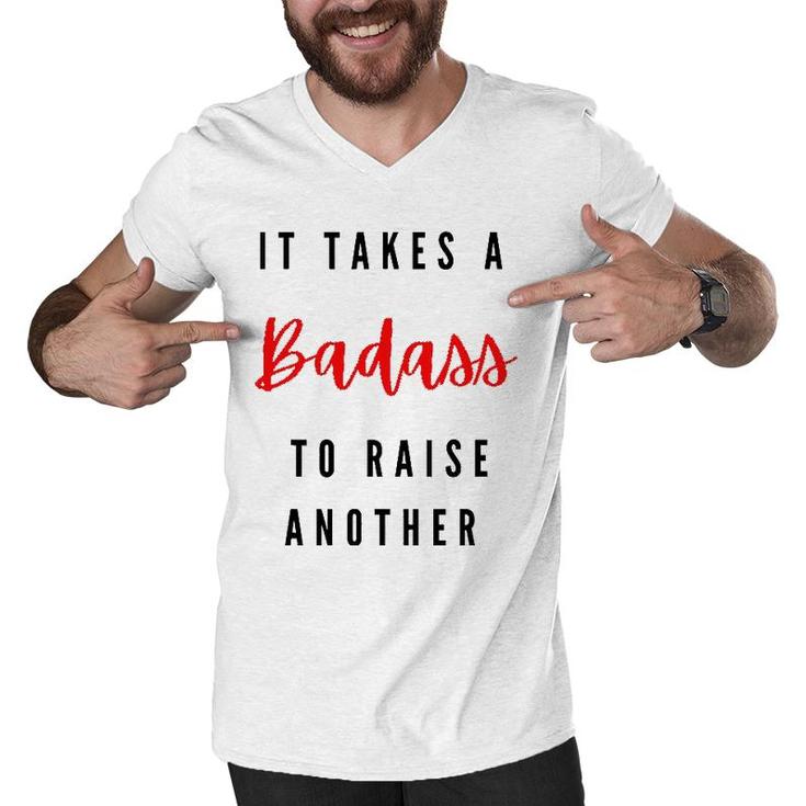 Badass Mom Mama Badass Dad Mother's Day Gift Father's Day Gift Men V-Neck Tshirt