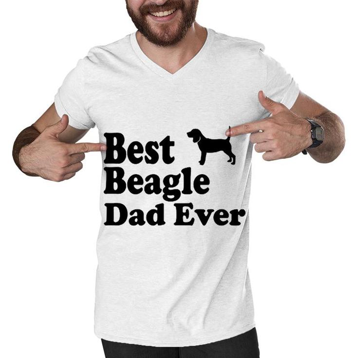 Best Beagle Dad Ever Men V-Neck Tshirt