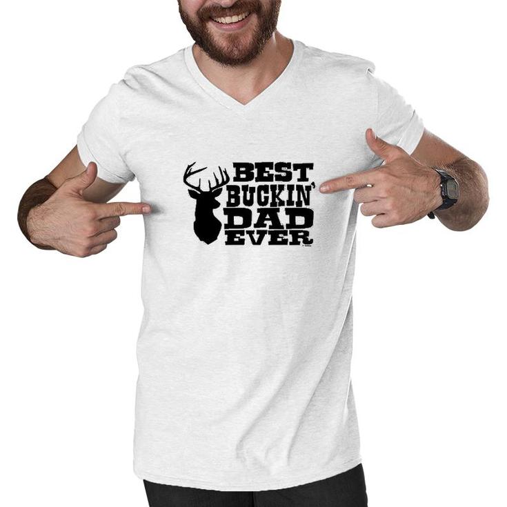 Best Buckin' Dad Ever Men V-Neck Tshirt