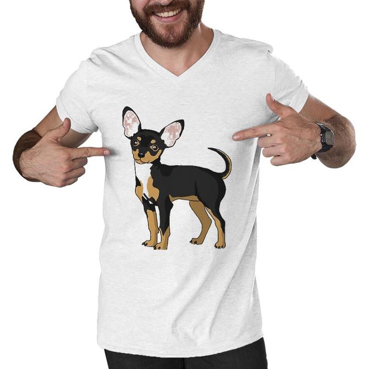 Chihuahua Lover For Chiwawa Moms And Dads Men V-Neck Tshirt