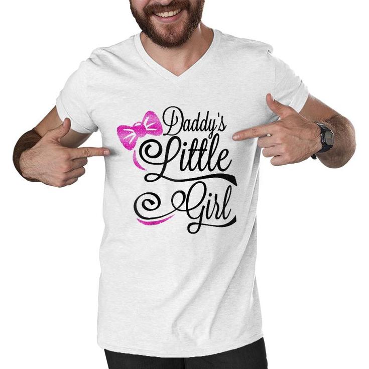 Daddy's Little Girl  Kids Infants And Adult Sizes Men V-Neck Tshirt