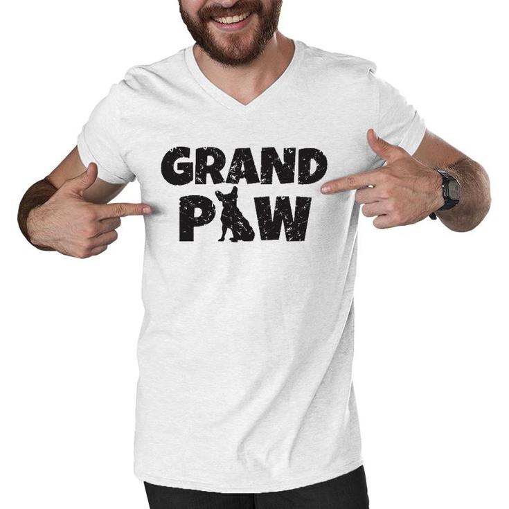 Dog Grandpa French Bulldog Grand Paw Lovers Grandpaw Men V-Neck Tshirt