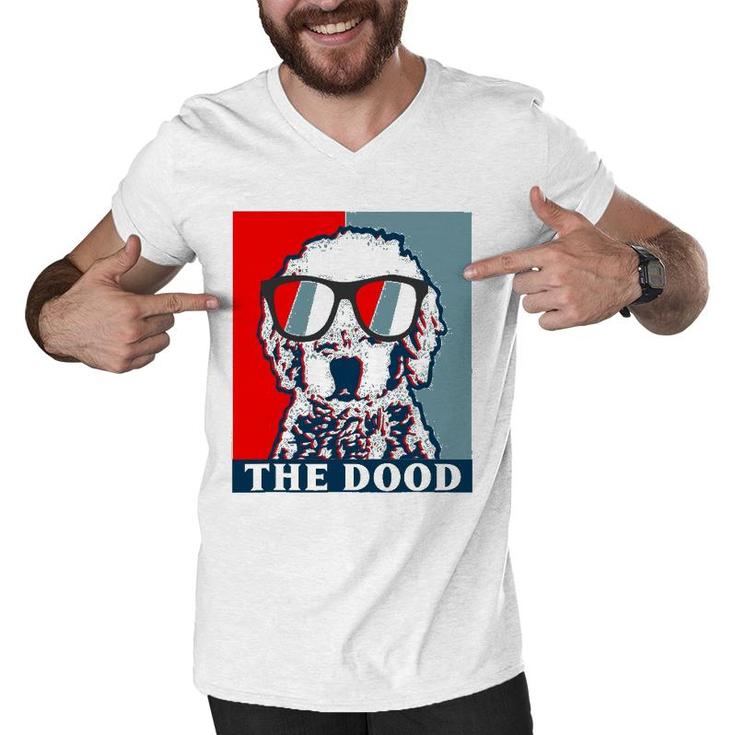 Funny The Dood Goldendoodle - Doodle Mom & Dood Dad Gift Men V-Neck Tshirt