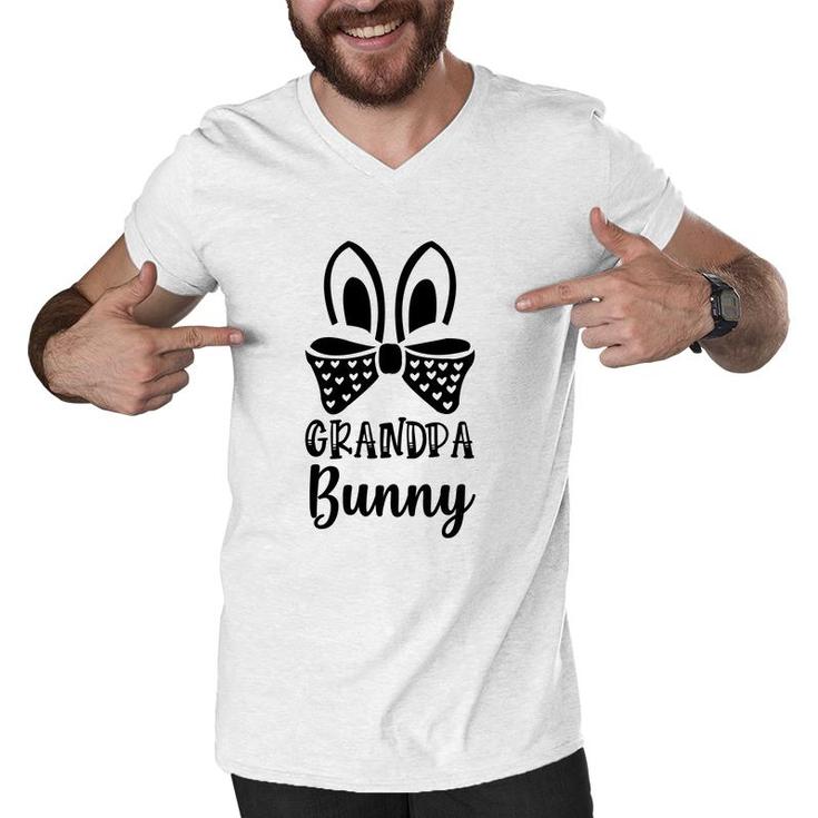 Grandpa Bunny Men V-Neck Tshirt