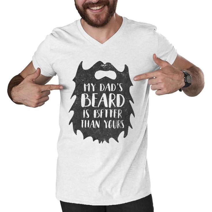 Kids My Dad's Beard Is Better Than Yours Kids Men V-Neck Tshirt