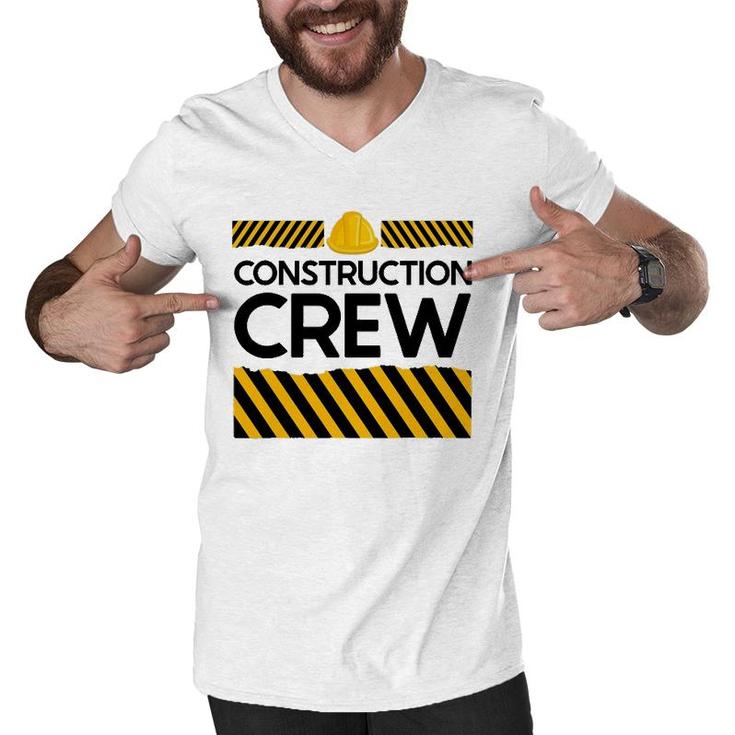 Matching Boys And Dad Construction Digger Birthday Outfit Men V-Neck Tshirt
