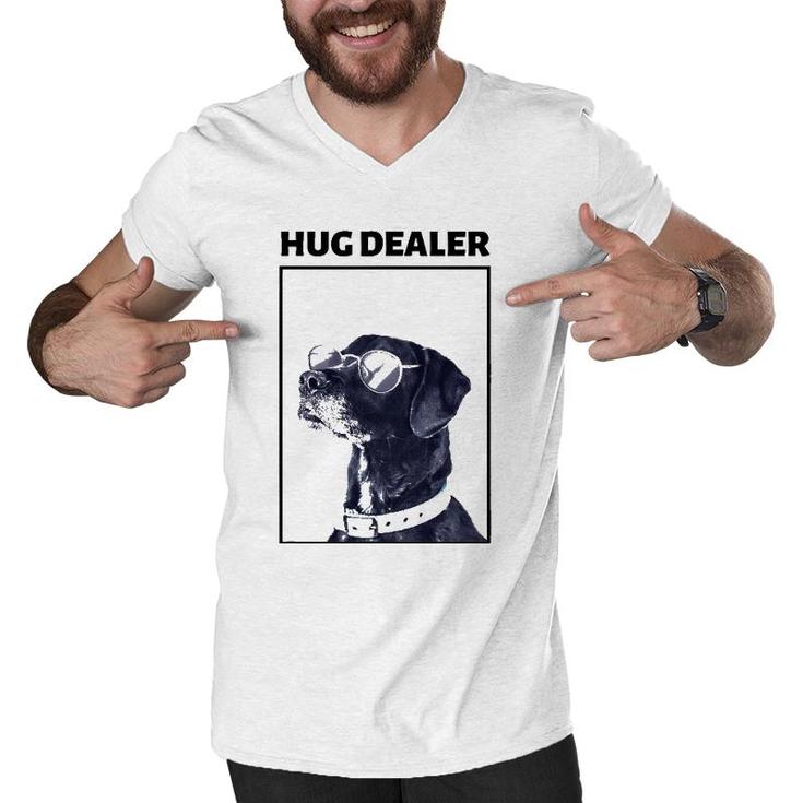 Mens Black Lab  Labrador Dad  Labrador Lover Owner Men V-Neck Tshirt