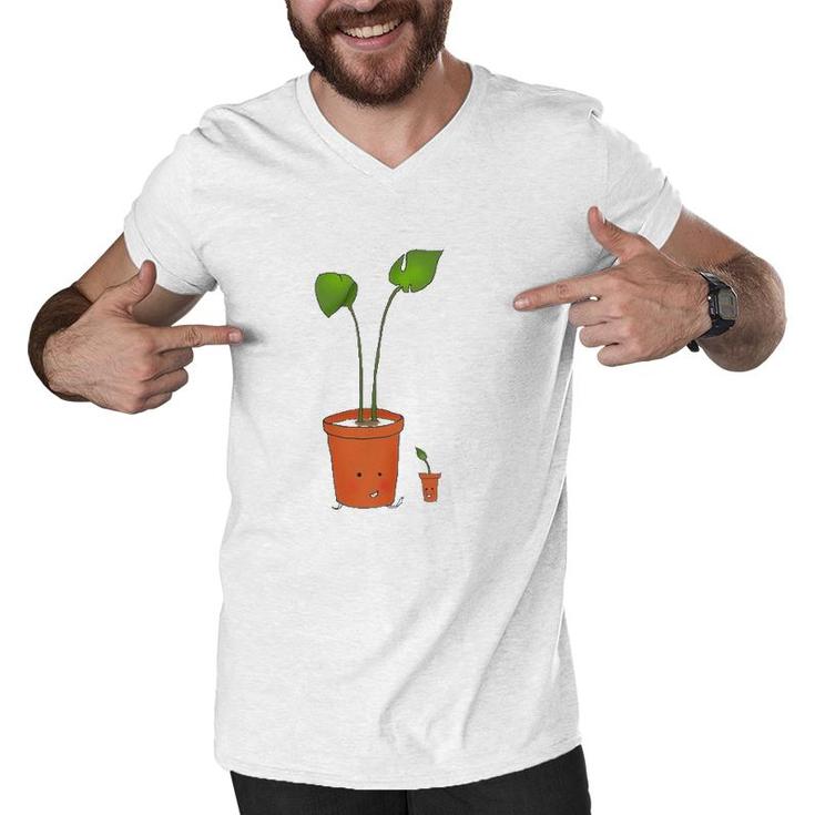 Plant Papa Gardening Lover Father's Day Gift Men V-Neck Tshirt