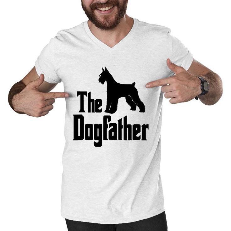 The Dogfather Giant Schnauzer Funny Dog Gift Idea Men V-Neck Tshirt