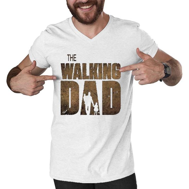 The Walking Dad , Father's Day Tee Men V-Neck Tshirt