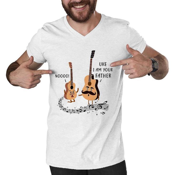 Uke I Am Your Father Ukulele Guitar Music Gift Men V-Neck Tshirt