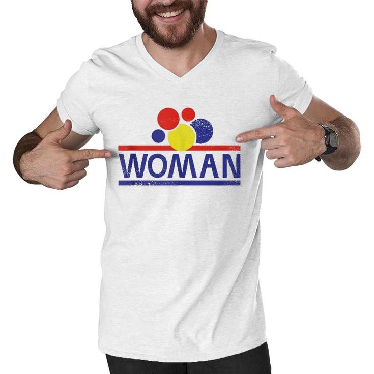 Wonder Bread Woman Funny Puns Silly Dad Joke Men V-Neck Tshirt