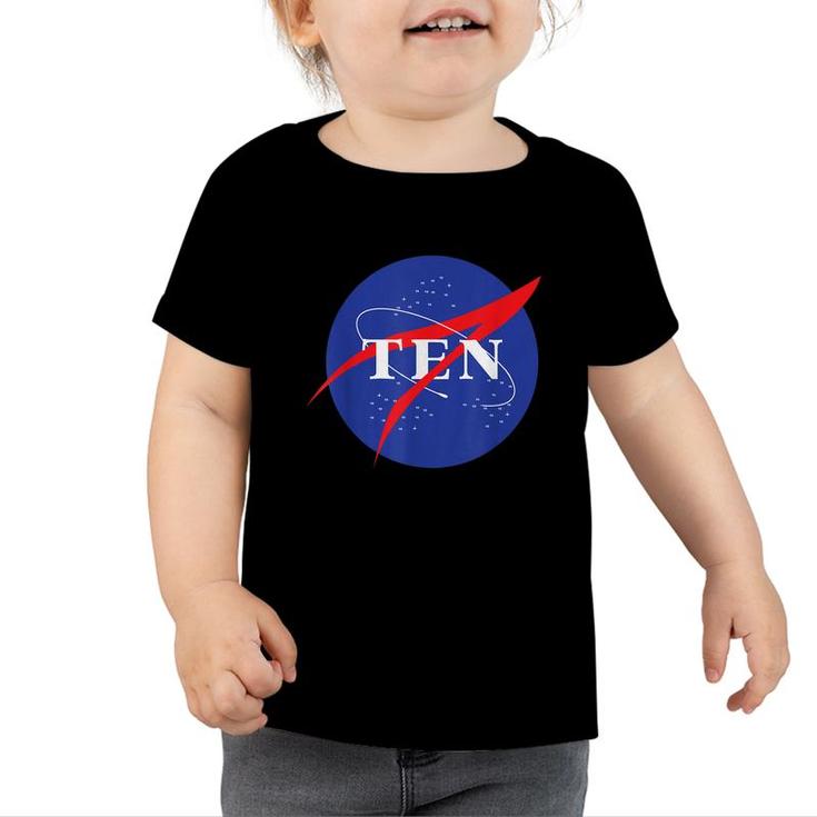 Kids Space 10Th Birthday  Boy Girl Astronaut Ten Year Old  Toddler Tshirt