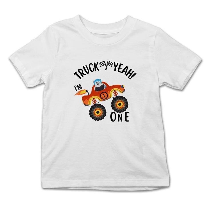 1St Birthday Truck Yeah One Year Old Cool Art Infant Tshirt