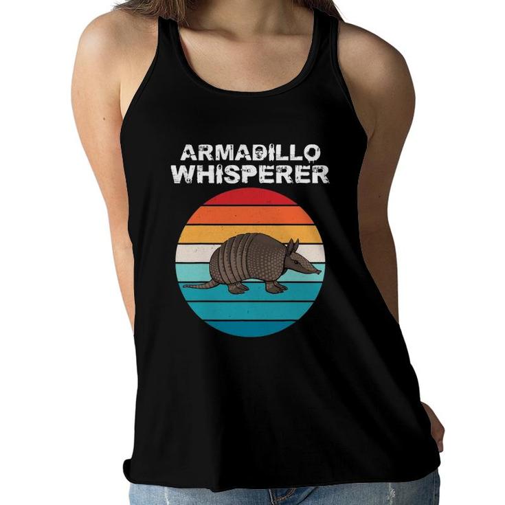 Armadillo Whisperer Funny Animal Lover Gift Kid Women Men Women Flowy Tank