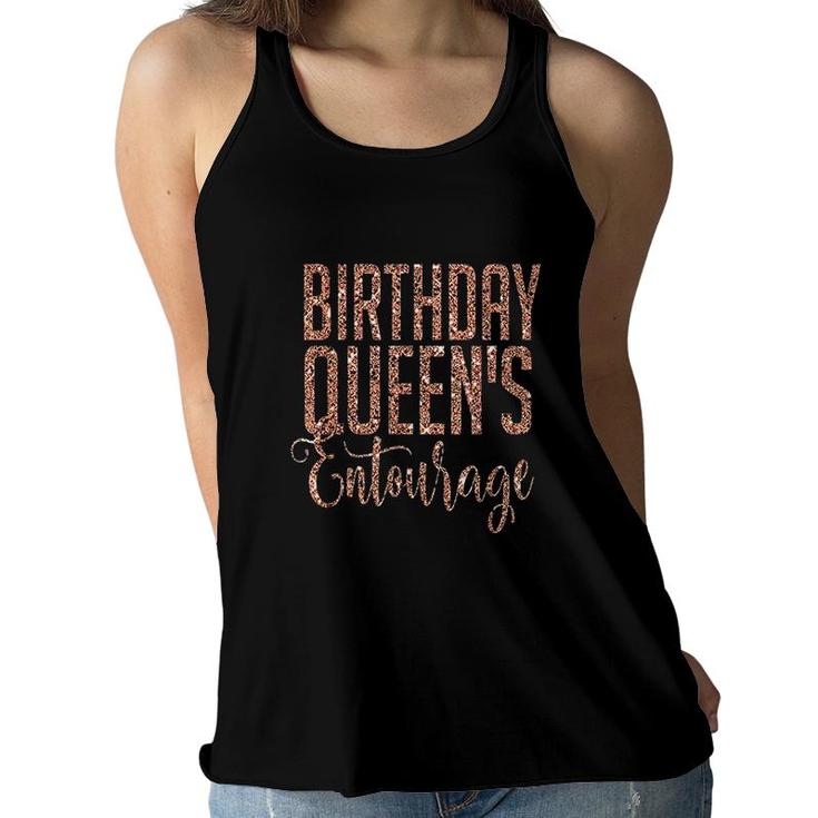 Birthday Queens Squad Gift Party Favors Rose Squad Crew  Women Flowy Tank