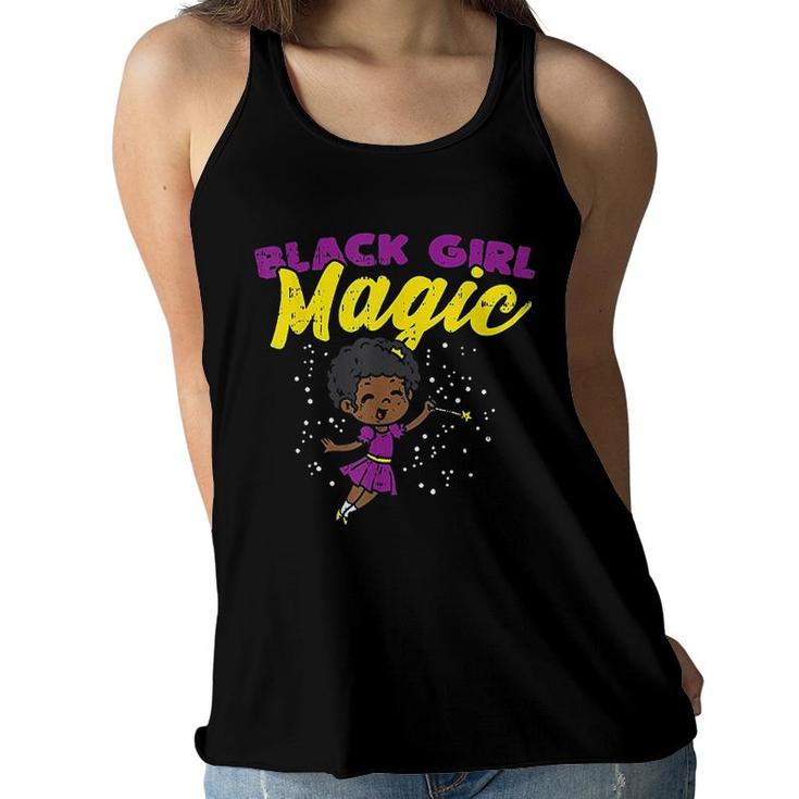 Black Girl Magic Fairy Black Pride African Women Flowy Tank