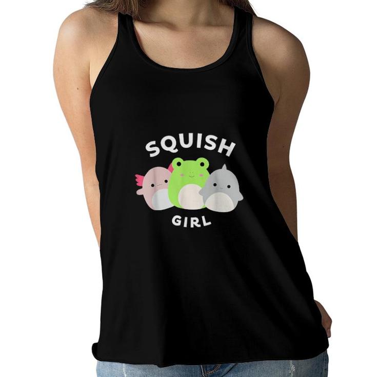 Cute Unicorn Squish Girl Squishmallow Costume Women Flowy Tank