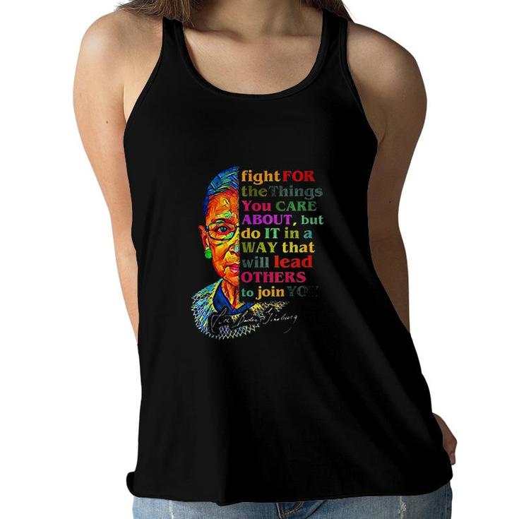 Fight For The Things You Care About Women Flowy Tank