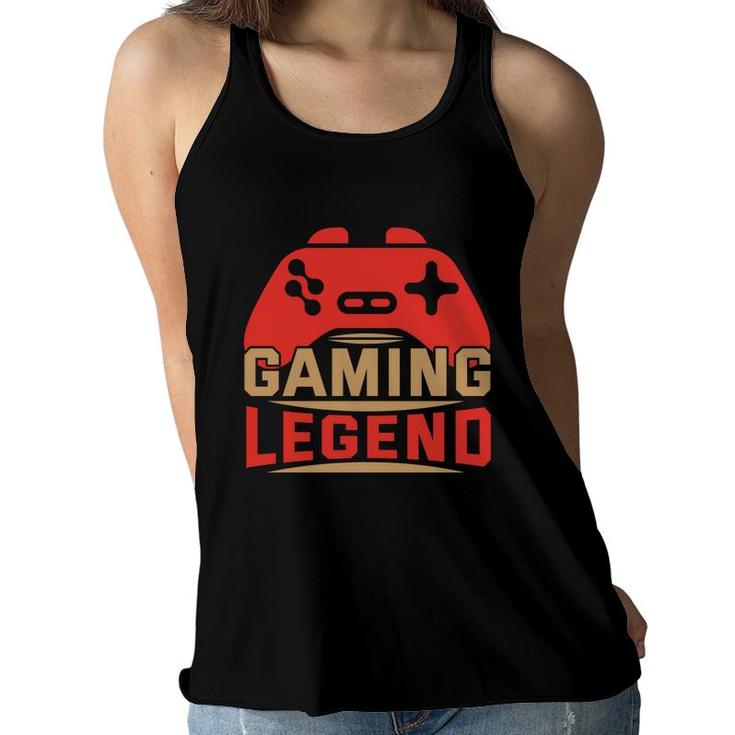 Gaming Legend Gamer Video Games Gift Boys Nager Kids Video Game Lover Women Flowy Tank