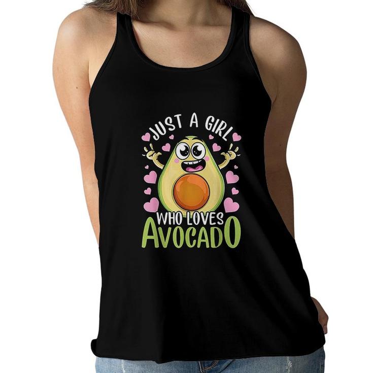 Just A Girl Who Loves Avocado Women Flowy Tank