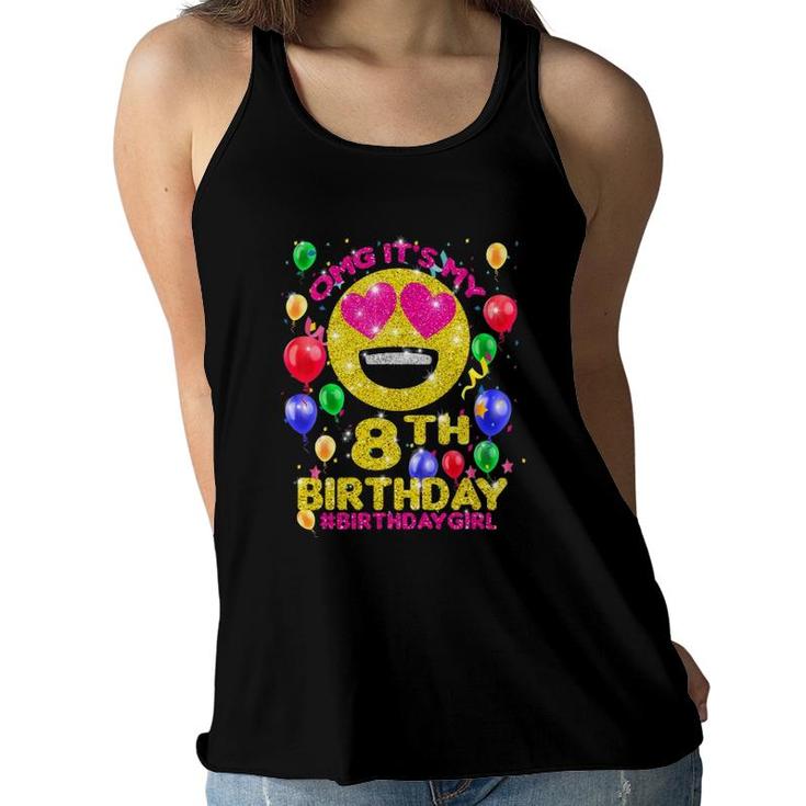 Kids Kids 365 It's My Birthday 8 Birthday Girl 8Th Party Girls Women Flowy Tank