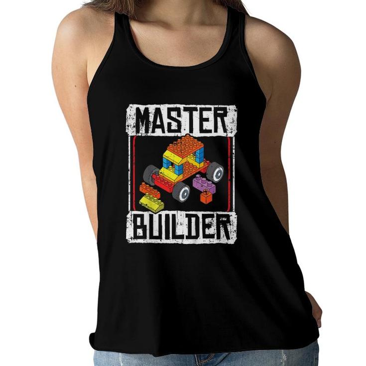 Kids Master Builder For A Builder Block Building Blocks Bricks Women Flowy Tank