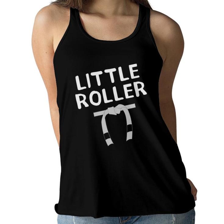 Little Rollers Kids Jiu Jitsu  For Bjj Grappling White Women Flowy Tank