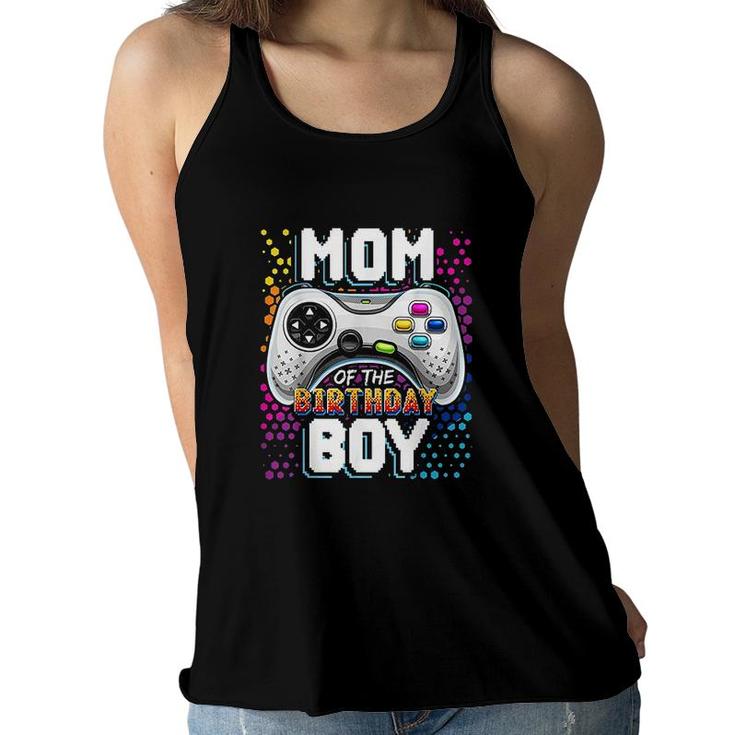 Mom Boy Matching Video Gamer Birthday Party Mothers Day Women Flowy Tank