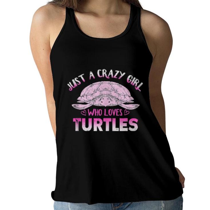 Ocean Animal Turtle Girls Sea Turtle  Women Flowy Tank