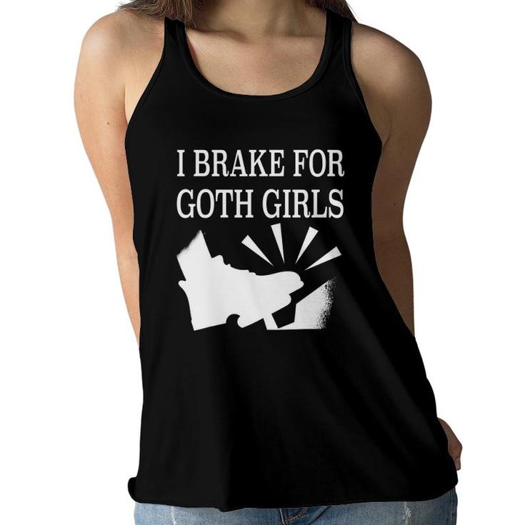 Oddities Decor Girls Gothic Graphic Trad Goth Women Flowy Tank