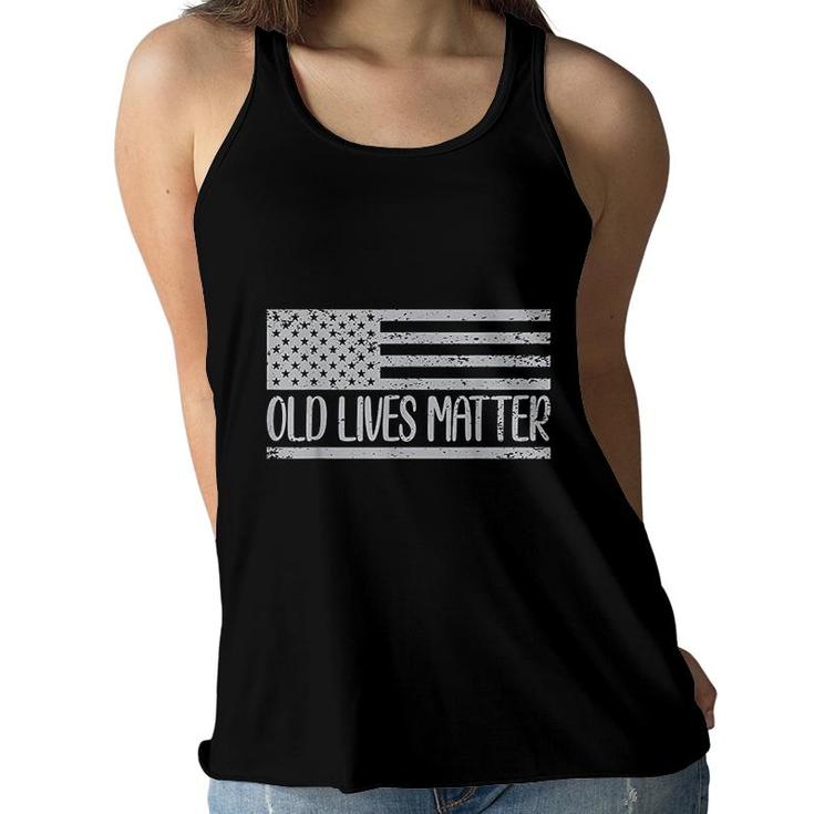 Old People 50th Birthday Old Lives Matter Design  Women Flowy Tank